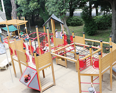 画像:登園の様子
