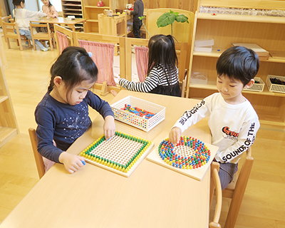 画像:登園の様子